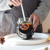 Kerstmisvormige beker van hoog borosilicaatglas, hittebestendig, voor cadeau, café, huisdecoratie