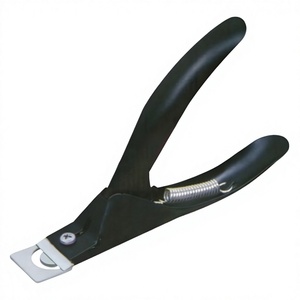 Matt Black Powder Coated Stainless Steel <b>Nail</b> Clipper for Artificial Finger <b>Nails</b> French <b>Nail</b> Extension <b>Nail</b> Tip & Rim Cutters - Product Image 3