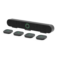 Bar Konferensi Video Nirkabel AI 4K dengan Pelacakan Speaker Zoom Optik 3X dan 6 Mikrofon untuk Ruang Rapat