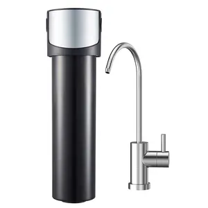 KDF Media 0.75 GPM Flow Rate 3 Quick Change Under Sink 5-IN-1 UF Water Filter purifier with faucet