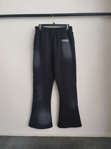 Pantaloni Jogger a Zampa con Patchwork e Vita Elastica, Pantaloni Sportivi a Zampa per Uomo # Abbigliamento Casual di Alta Qualità Personalizzato per Uomo - Product Image 4