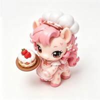 Figurine de Cheval Rose en PVC Personnalisable et Amusante, Boîte Mystère 9cm, Jouet Promotionnel, Figurine de Collection Designer, Cadeau, Jouet d'Art, Collections