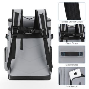 Grand sac à dos isotherme imperméable pour hommes et femmes, sac à dos isotherme étanche pour le camping, la plage, la pêche, les voyages, les activités de plein air - Product Image 6