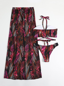 Conjunto <span class=keywords><strong>de</strong></span> <span class=keywords><strong>Bikini</strong></span> <span class=keywords><strong>de</strong></span> Tres Piezas para Mujer con Falda <span class=keywords><strong>de</strong></span> Playa, Traje <span class=keywords><strong>de</strong></span> Baño Estampado Sexy, <span class=keywords><strong>Bikini</strong></span> con Protección Solar Estilo <span class=keywords><strong>Pasarela</strong></span> - Product Image 5