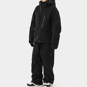 Conjunto de Esquí con Capucha para Hombre, Impermeable, Cortavientos, Transpirable, de Secado Rápido, para Senderismo, Esquí, Escalada, Montañismo, Casual, Cálido, con Cierre - Product Image 4