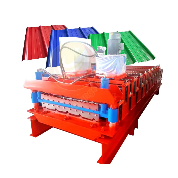 IBR Metal Roofing And Colored Steel Q Tile Roll Forming Machine Building Material Tile Making Machine For Sale