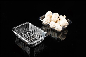 Khay Đựng Nấm Tươi Có Thể Bịt Kín Màu Xanh Dương Hình Vuông Bằng Nhựa Tùy Chỉnh Dùng Một Lần Hộp Đựng Nấm Bằng Nhựa - Product Image 5