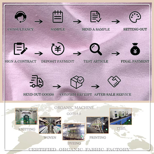 GOTS-gecertificeerd milieuvriendelijk textiel van 95% biologisch katoen en 5% spandex voor kleding - Product Image 5