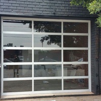 Portes de garage en verre moderne, bon marché et pas cher, vente directe d'usine