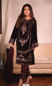 ชุดปักเลื่อมด้านบนด้านบนด้านบนด้านบนปักเลื่อมงานปาร์ตี้ชุด Midi salwar kameez ดีไซน์ใหม่เป็นมิตรต่อสิ่งแวดล้อม - Product Image 2