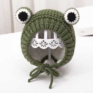 thumbnail image 2 of Buy Baby Boys Girls Bunny Crochet Knitted Turban Newborn Kids Cute... 2 of 14