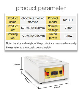 Prix Usine commerciale Sauce Réchauffeur <span class=keywords><strong>Machine</strong></span> À Fondre le <span class=keywords><strong>Chocolat</strong></span> Avec 12L - Product Image 4