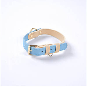 Collar personalizado de fábrica para mascotas cuero genuino ajustable - Product Image 4