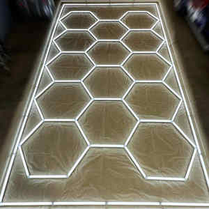 Plafonnier LED hexagonal à haute luminosité, vendu en usine pour la lumière de travail des systèmes de <span class=keywords><strong>garage</strong></span> domestique et commercial - Product Image 5