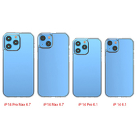 Coque de téléphone portable transparente ultra-fine 1,5 mm TPU+PC acrylique pour iPhone 14 13 12 Pro Max