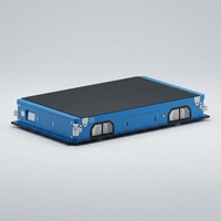 AGV de levage robuste 60T pour la manutention de conteneurs de stockage d'énergie, avec suspension servo-hydraulique basse tension, omnidirectionnel, IP65