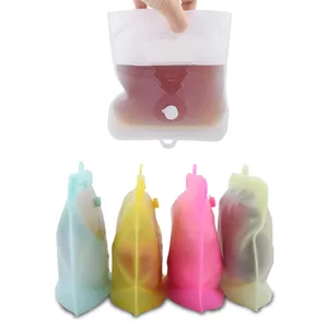 1500ml Custom Reusable Silicone Food Fresh Seal Container Vacuum Preservation Storage Bag