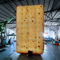 Modèle alimentaire gonflable publicitaire personnalisé, beignets, biscuits, ballon géant gonflable pour affichage publicitaire