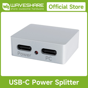 Divisor de Señal y Alimentación Tipo-C Waveshare, Admite Fuente de Alimentación Independiente de 5V CC, 3 Puertos Hembra Tipo-C, Aleación de Aluminio CNC K679 - Product Image 2