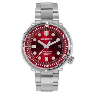 Reloj de Buceo <span class=keywords><strong>San</strong></span> <span class=keywords><strong>Martin</strong></span> de Acero Inoxidable 316L, Movimiento Mecánico Automático NH35, Resistente al Agua hasta 30 atm, Luminoso, para Hombre, Envío Gratuito, Disponible en Stock - Product Image 6