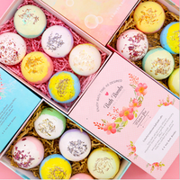 Set Hadiah Bom Mandi Bunga Multi Warna Grosir, Aroma Spa Organik Mewah, Melembapkan, Menenangkan, Wewangian Spesial untuk Hotel dan Spa Rumah