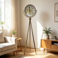 Horloge de sol créative de style européen en métal, horloge triangulaire sur pied personnalisée, décoration pour la maison, décoration intérieure, cadeau, vente en gros