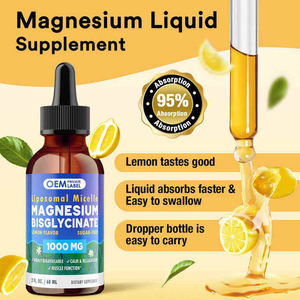 Oral sıvı lipozomal Micelle magnezyum Bisglycinate uyku, kemik ve kas gevşemesi için ek damlalar düşer - Product Image 2