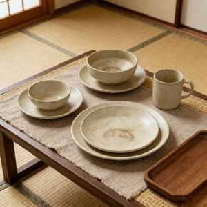Vajilla de Cerámica Reactiva Personalizada con Formas Irregulares Convencionales para Juegos de Comedor de Porcelana de Alta Temperatura para Hoteles - Product Image 3