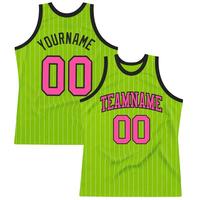 Kustom grosir terbaru desain sublimasi Retro bergaris Mesh reversibel basket Jersey untuk pria