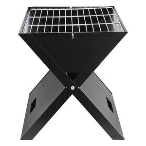 Barbecue pliant en acier inoxydable pour extérieur, 40 cm, portable, avec poignée, pour pique-nique et utilisation en extérieur - Product Image 4
