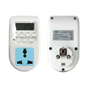 220V-240V Timer Programmable Electronic Timer Socket Digital Timer with EU Plug