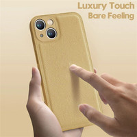 Étui de téléphone en cuir souple vintage de luxe avec silicone pour iPhone 18 Pro Max 17 16 15 14 13 12 11 XS Max XR, coque arrière anti-traces de doigts