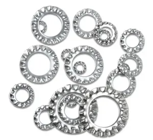 Attache en acier au carbone 200hv, plaqué zinc jaune, avec dents externes et internes dentelées, verrouillage mécanique - Product Image 6