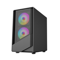 AntarcChill OEM ODM Computer Cases & Tower PC Cabinet Micro ATX PC Gaming Chassis Desktop PC Case With Tempered Glass Mesh Panel
