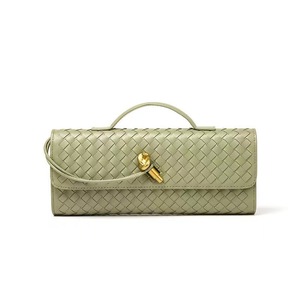 2025 Hot Selling Handmade Soft PU Leather <strong>Bag</strong> Square <strong>Bag</strong> <strong>Solid</strong> Color Handheld Cross Shoulder Single Shoulder Women's <strong>Bag</strong> - Product Image 3