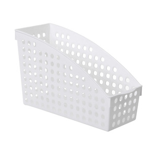 Desktop <b>Storage</b> Basket White Transparent Rectangle PP Organizer For Office Stationery <b>File</b> <b>Storage</b> <b>Box</b> 3014 - Product Image 5