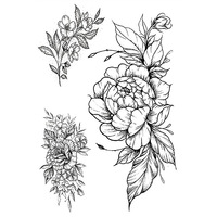 Autocollants de tatouage personnalisés en gros autocollants de tatouage de longue durée temporaires pour les autocollants de tatouage de papillon arrière