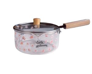 Ollas para Sopa de Vidrio Borosilicato de Diseño Clásico y Duradero, con Asa Compuesta y Tapa de Vidrio, Resistentes a Altas Temperaturas, Aptas para Gas - Product Image 1