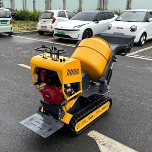 Mini Tracked Concrete Mixer <b>Machine</b> Powered Self Loading Mixer with Rubber Tracks - Product Image 4