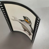 Cadres photo personnalisés en plexiglas ondulé PMMA, cadres en film acrylique incurvé