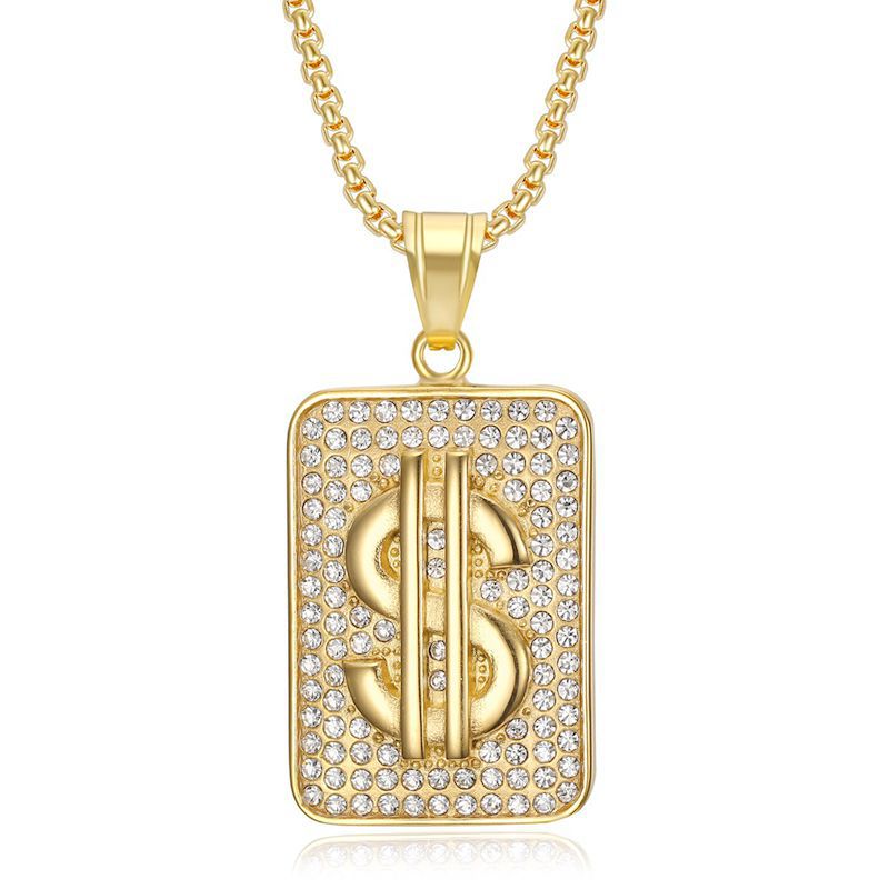 Gold Single Pendant Without Chain