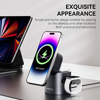 Nouveaux produits : Chargeur sans fil 3-en-1 magnétique pliable à rotation automatique 15W pour iPhone 17 – Idéal pour le bureau et comme cadeau