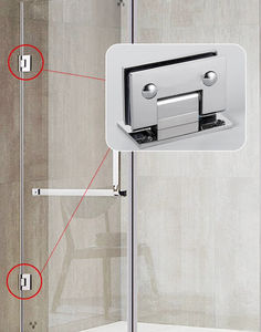 Bisagras de <span class=keywords><strong>ducha</strong></span> Pantalla de baño Bisagra de pivote de puerta de vidrio Pared a vidrio - Product Image 4