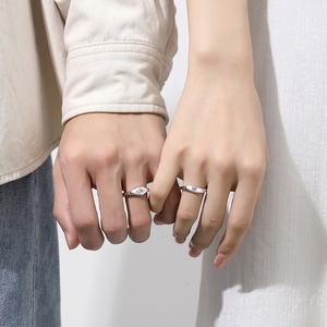 FDJZ-146 Silber 925 Ehering <span class=keywords><strong>Original</strong></span> Einfache Paar <span class=keywords><strong>Ring</strong></span> Sterling Ringe Schmuck Geschenk - Product Image 5