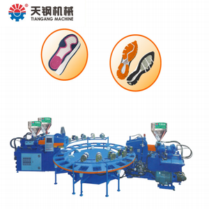 Mesin Cetak Sol Sepatu Otomatis Penuh Tiga Warna <span class=keywords><strong>3</strong></span> Warna dengan Kontrol <span class=keywords><strong>P</strong></span>.L.C untuk Injeksi PVC TPU TPR 20 Stasiun - Product Image 4