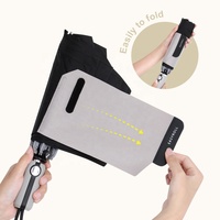 Parapluie pliant automatique Easylock à ouverture inversée, logo personnalisable, article promotionnel, sangle élastique large, Easyroll, coupe-vent, pour adultes