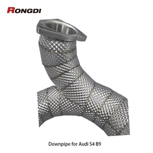 ท่อไอเสียแบบมีแคทพร้อมแผ่นกันความร้อนสำหรับ Audi S4 B9 3.0T ผลิตจากสแตนเลส 304 เพิ่มประสิทธิภาพการระบายไอเสีย - Product Image 3