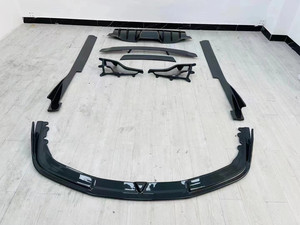 Nuevo Kit de Carrocería para 458, Estilo Negro Carbono Mejorado, Difusor Delantero, Alerón de Fibra de Carbono Atornillable ZNDR - Product Image 4