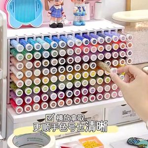 ชั้นวางลูกปัดเพอร์เลอร์ 6 ชั้น ชั้นวางจัดระเบียบความจุขนาดใหญ่สำหรับอุปกรณ์งานฝีมือ เครื่องเขียน ที่เก็บของบนโต๊ะทำงาน - Product Image 1
