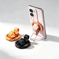 Support magnétique pour téléphone avec anneau de maintien en tissu réglable, poignée et béquille pour iPhone 18 Pro Max et téléphones Samsung